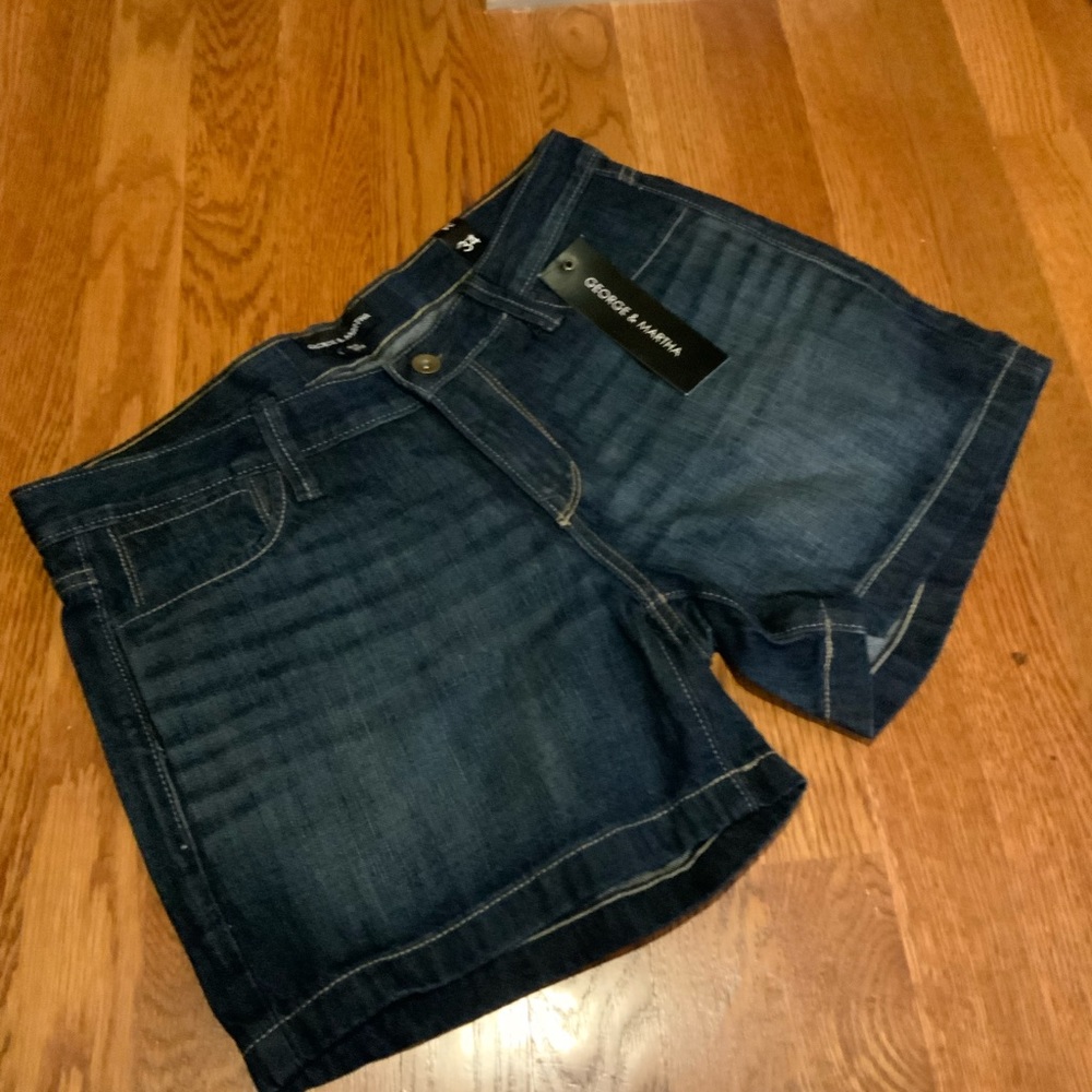 Shorts Blue Jeans George and Martha New With Tags Size 34 #W4